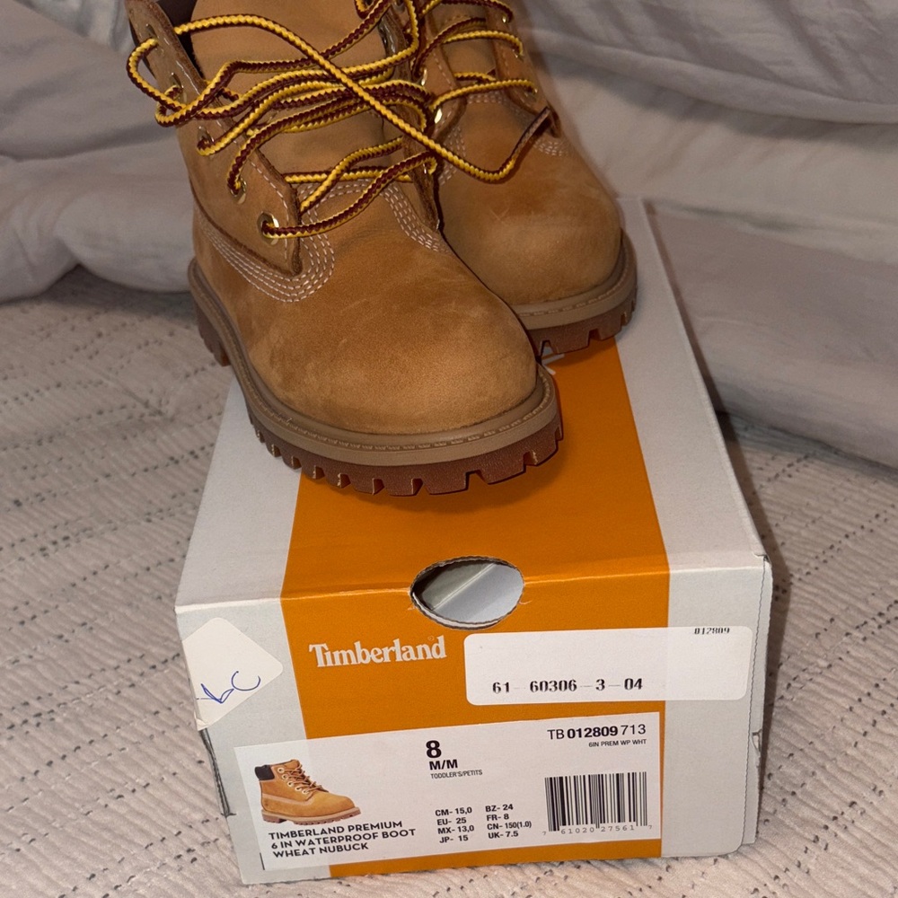 Kids Timberland Premium 6in Wheat size 8 toddler